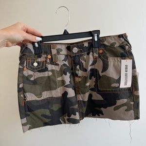 True Religion Camo Mini Skirt